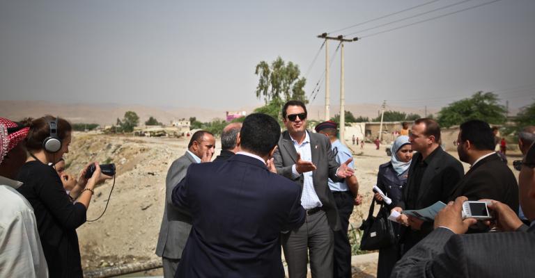 وزير البيئة يبحث مشكلة المهارب المائية وزير البيئة يبحث مشكلة المهارب المائية