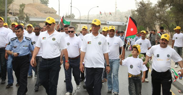  مسيرة مرورية بعنوان :هدفنا سلامتكم