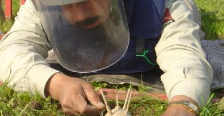 منحة اميركية لمشروع إزالة الألغام على حدود الاردن الشمالية 