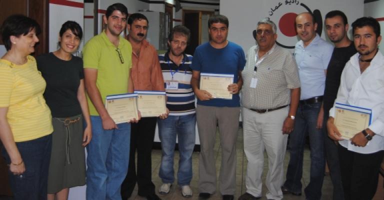 Kurdish media figures finish training in Radio Balad Kurdish media figures finish training in Radio Balad