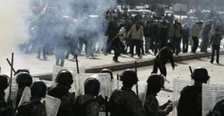 قوات الدرك تتعامل مع محتجين على خسارة مرشحين