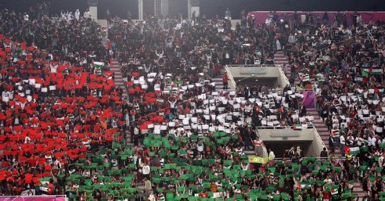 علم الأردن بمباراة اوزبكستان مرشح لدخول "غينيس" علم الأردن بمباراة اوزبكستان مرشح لدخول "غينيس"