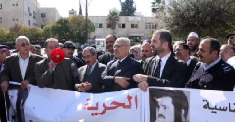 اسرائيل “مشمئزة “من مشاركة وزير العدل في اعتصام يطالب بالإفراج عن الدقامسة