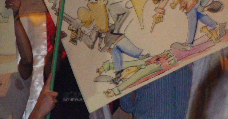 صور.. الزرقاء تغني "يالله ارحل يا بشار"