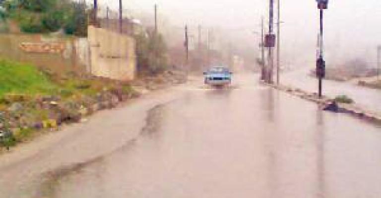 مياه الأمطار تدهم بيوت الشعر في المفرق