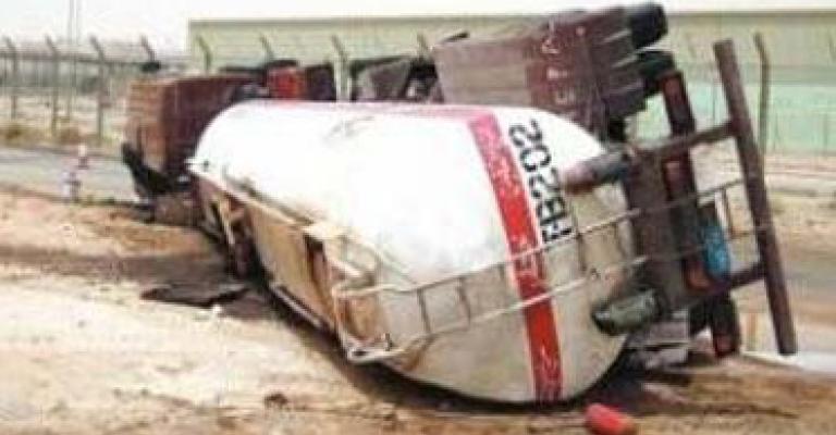 تدهور صهريج نفط خام في معان