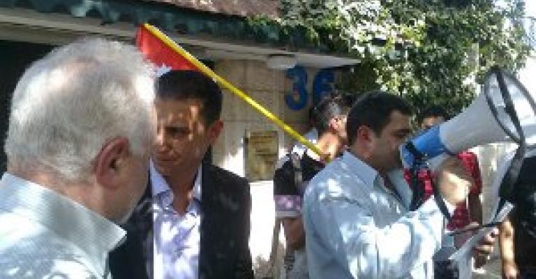 الشعبية لمساندة سوريا تعتصم ضد التدخل التركي الشعبية لمساندة سوريا تعتصم ضد التدخل التركي