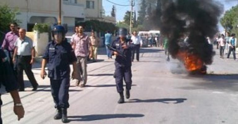 وقفة تضامنية مع بلدة قميم أمام محافظة اربد