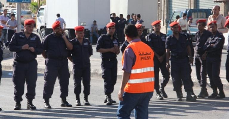 تراجع الأردن بحرية الصحافة بسبب الاعتداء على الصحفيين خلال تغطية الحراك