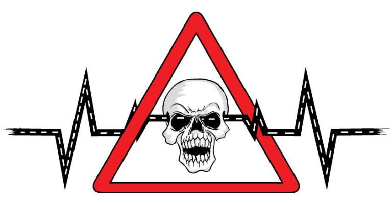 حوادث السير- لوحة بريشة الفنان كريم ابو يوسف
