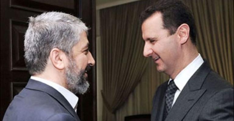 مشعل يرحب بالثورة السورية 