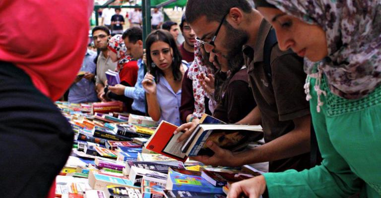 جانب من معرض –نون- للكتب المستعملة 