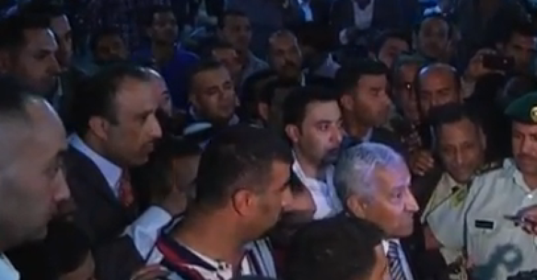 وصول عبد الله النسور الى السلط بعد تكليفه بتشكيل الحكومة 