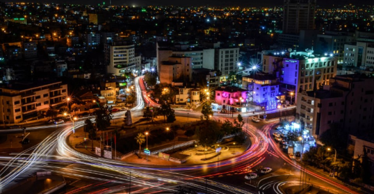 الدوار الثالث ليلا - بعدسة المصور غيث فركوح