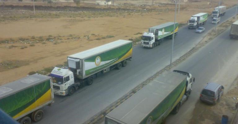 62 شاحنة مساعدات سعودية للاجئين السوريين 