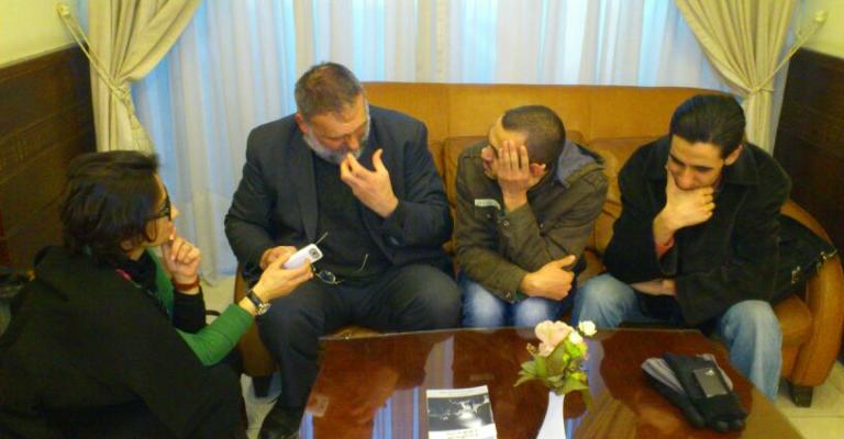 زيارة الأب باولو للاجئين في الأردن - صوت