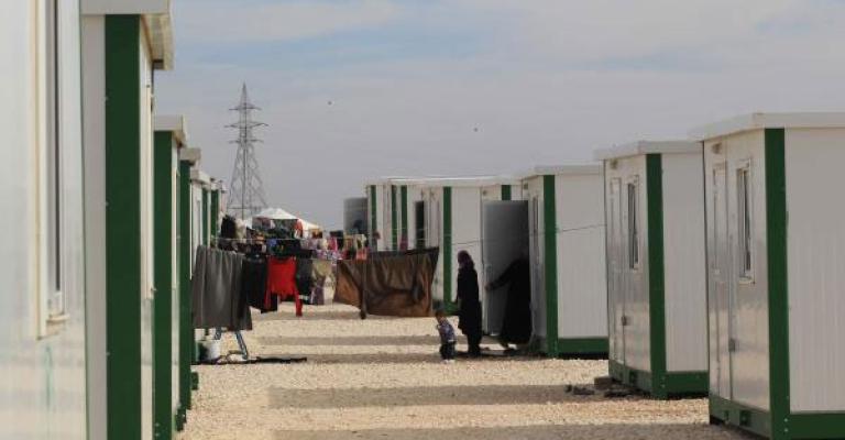 كرفانات داخل الزعتري كرفانات داخل الزعتري