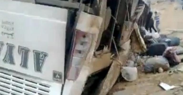 العدسية: وفاة 16 معتمرا فلسطينيا بحادث سير