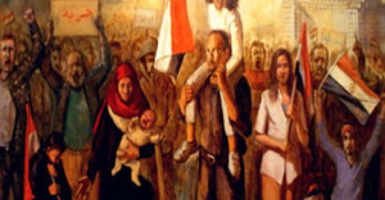 " أبو بلال " يتخلى عن ريشته ليحمل البندقية