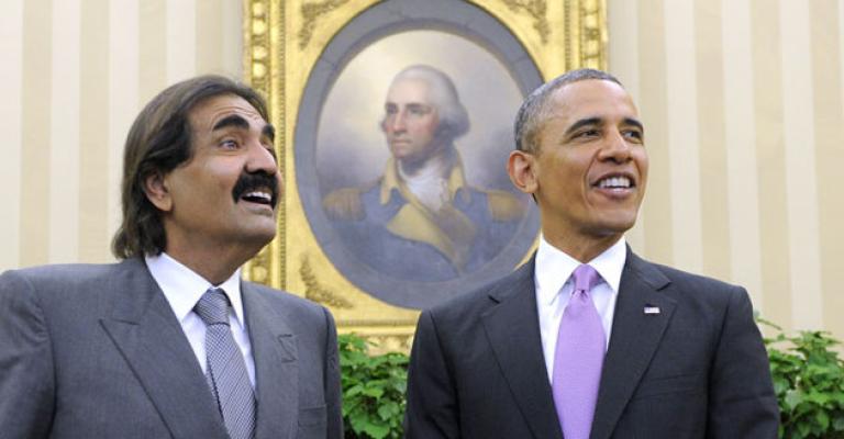 أمير قطر يجدد دعوته للنظام السوري لـ "ترك السلطة" وأوباما يشدد على ضرورة وقف "المجزرة"