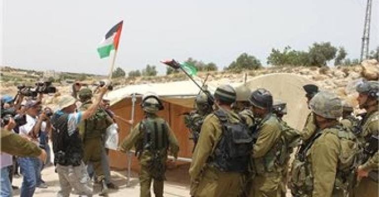 قوات الاحتلال تهدم قرية كنعان للمرة الثالثة قوات الاحتلال تهدم قرية كنعان للمرة الثالثة