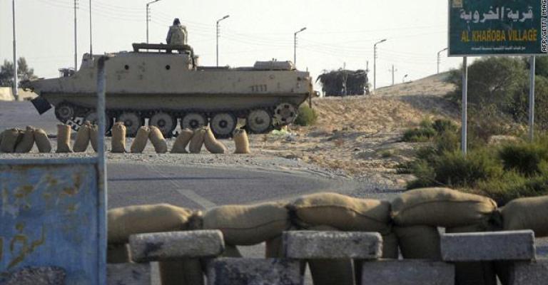 مقتل شرطي مصري بهجوم صاروخي في سيناء مقتل شرطي مصري بهجوم صاروخي في سيناء