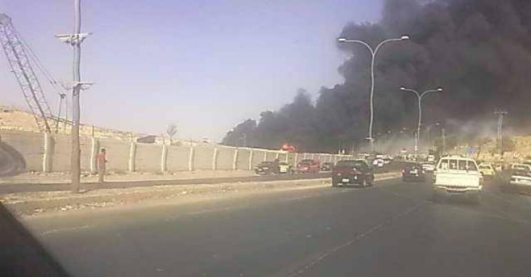 إخماد حريق بصهريج نفط في الهاشمية 