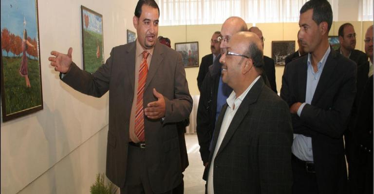 افتتاح معرض تشكيلي في الجامعة الاردنية