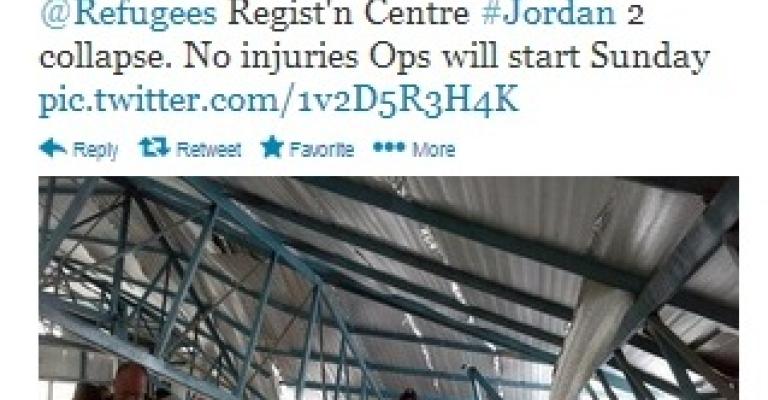 انهيار هانجر للاجئين في خلدا بسبب الثلوج