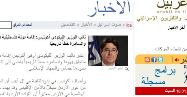نائب إسرائيلي: الانسحاب من الأغوار يهدد الأردن