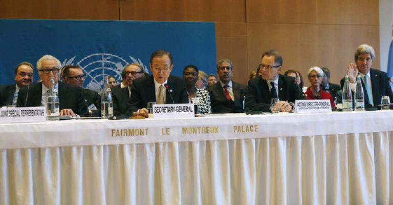 اللاجئون في افتتاحية جنيف