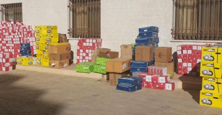 العقبة:ضبط كميات كبيرة من قطع السيارات المهربة