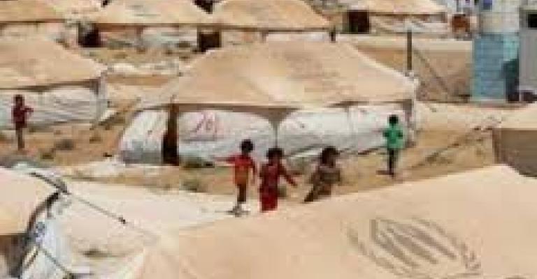 مخيم مخيزن يستقبل اللاجئين السوريين نهاية نيسان