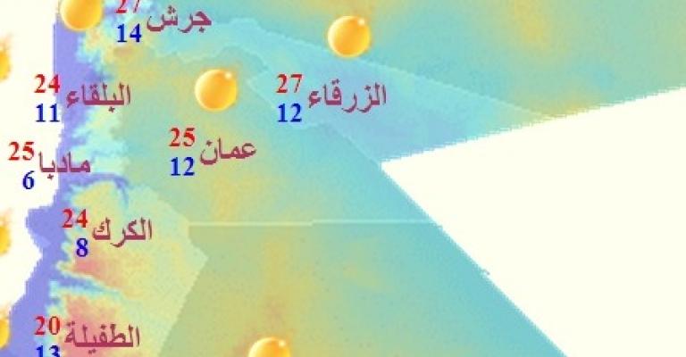 أجواء دافئة حتى مساء السبت