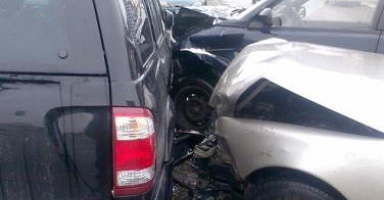 ياجوز:14 إصابة بتصادم 6 مركبات