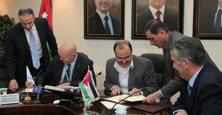  توقيع مذكرة تفاهم جديدة بين المفوضية السامية والحكومة الاردنية 