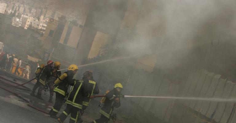سحاب: اخماد حريق بمصنع بلاستيك                         