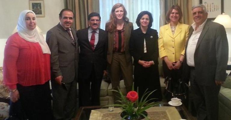 سفيرة واشنطن لدى الأمم المتحدة تستمع لعدد من القضايا المحلية والإقليمية سفيرة واشنطن لدى الأمم المتحدة تستمع لعدد من القضايا المحلية والإقليمية