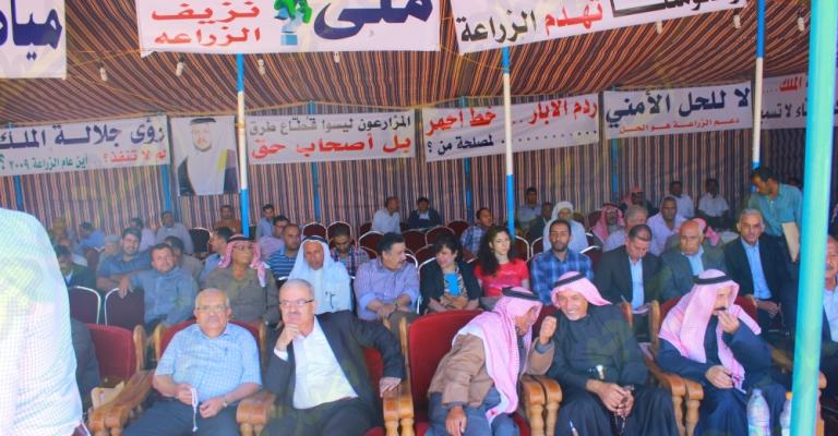 إزالة خيمة اعتصام المزارعين بدابوق