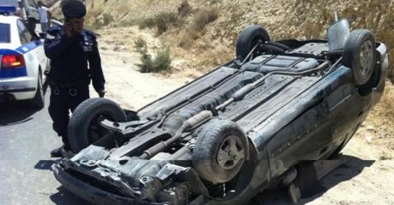 المفرق: 4 اصابات اثر حادث تدهور 
