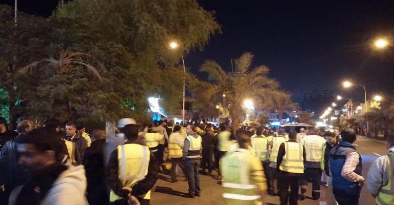 اللجنة النقابية للعاملين في الحاويات تعاود الإعتصام 