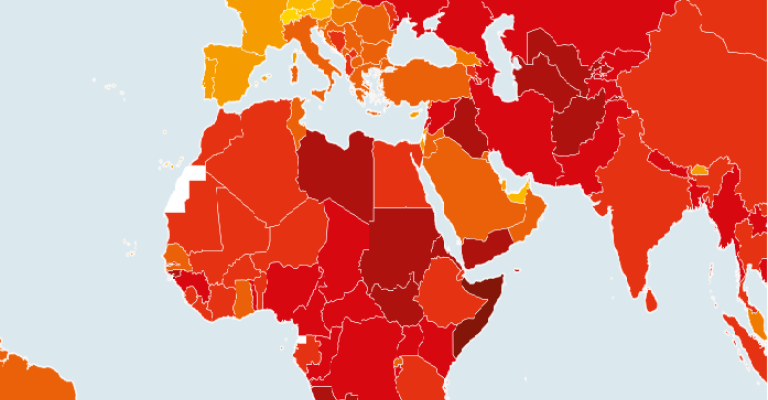 الأردن 55 عالمياً على مؤشر الفساد 