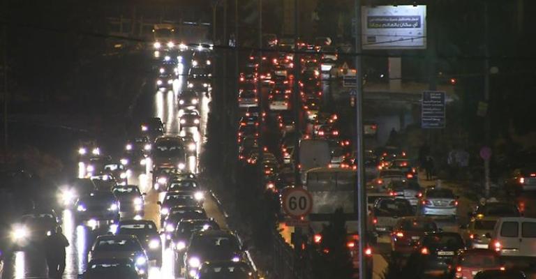 أزمة سير - في العاصمة عمان يوم 13/1/2015 أزمة سير - في العاصمة عمان يوم 13/1/2015