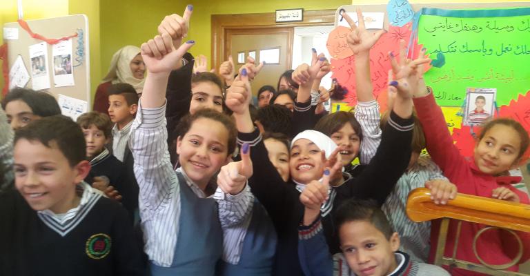 الاناث يحصدن اكثرية المقاعد في انتخابات برلمان الاطفال بالزرقاء