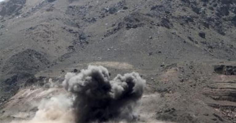 تدمير جزئي لمعبر حدودي بين اليمن والسعودية