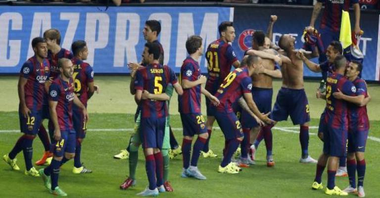 البرشا يتوج بدوري أبطال أوروبا بعد فوزه على "اليوفي"