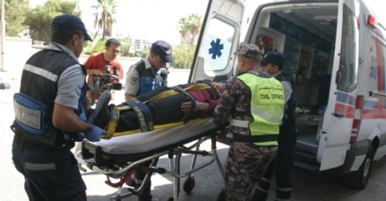 إصابة 6 أشخاص بحادث في الزرقاء إصابة 6 أشخاص بحادث في الزرقاء