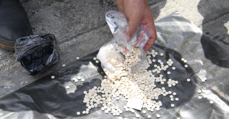 ضبط ربع مليون حبة مخدرة