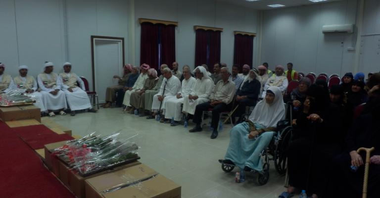 تكريم للاجئين السوريين المسنين بمخيم "مريجيب الفهود"