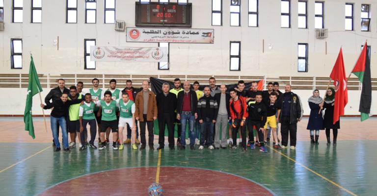 اختتام بطولة خماسي كرة القدم الاولى لطلبة الجاليات بالجامعة الهاشمية